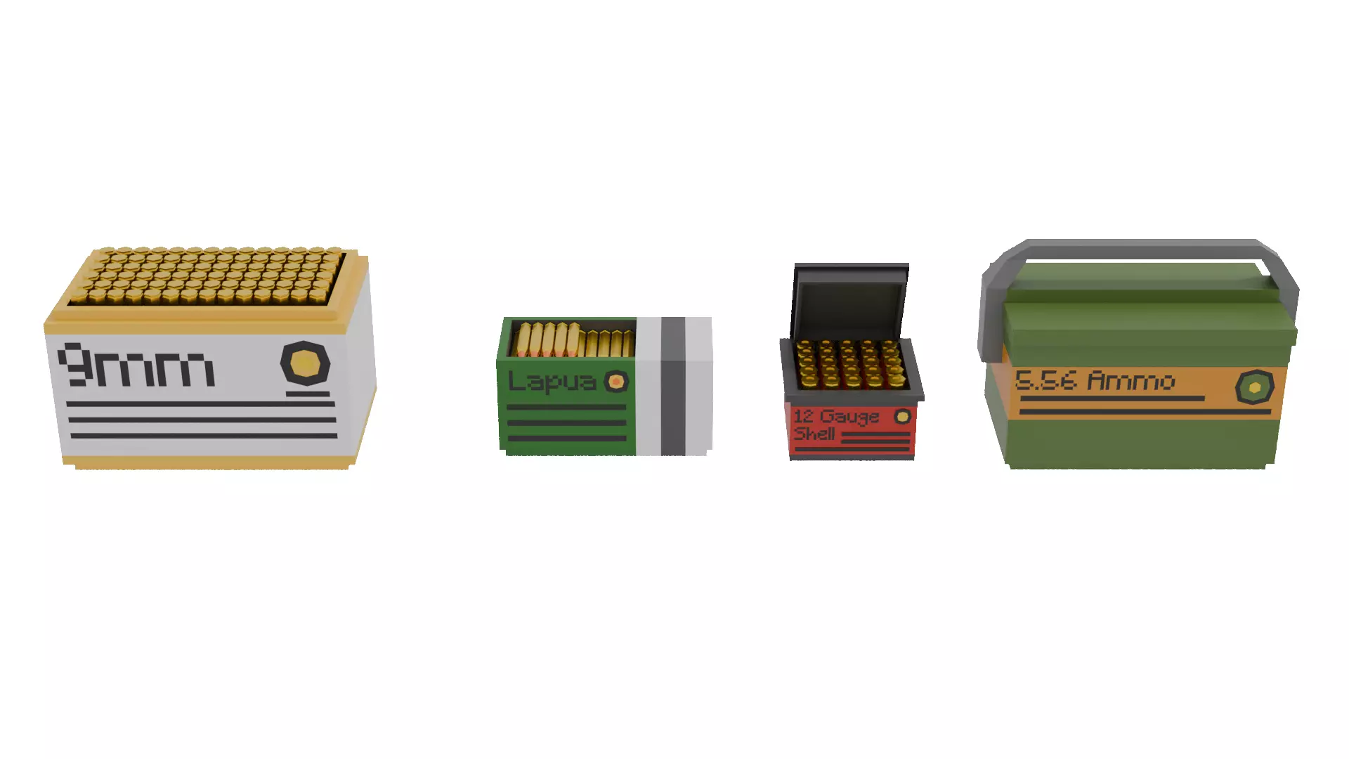 Crates Ammo Box 3D model_0