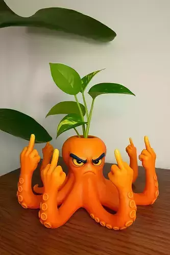 Angry Octopus Planter