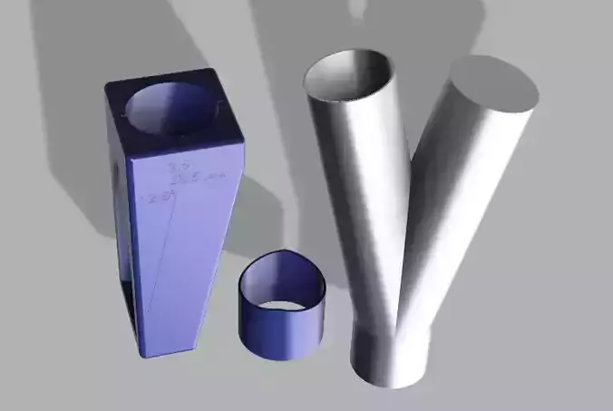 2 -5 inches Pipe Marking Template    Y-Joint