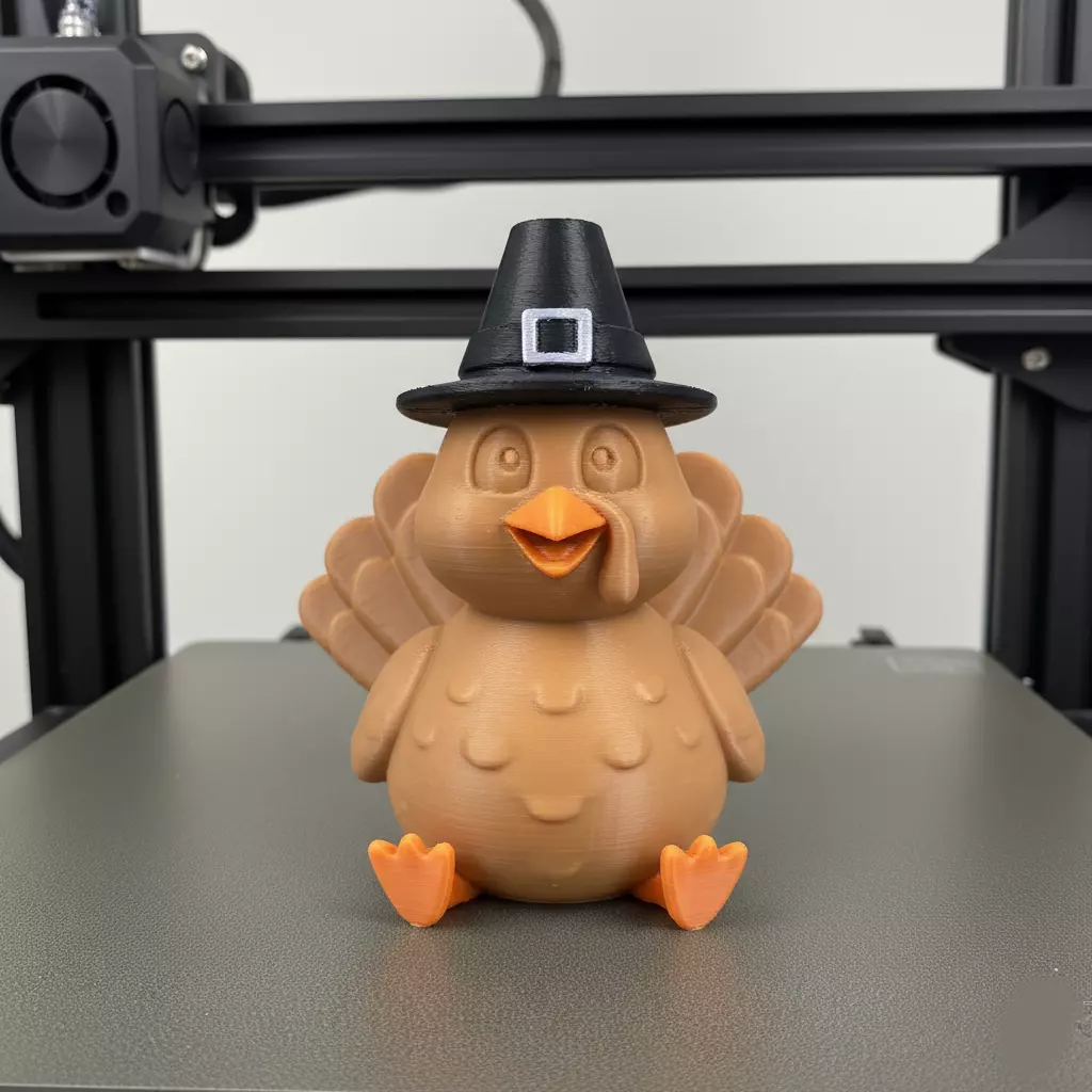 Thanksgiving Turkey 3D print model_0