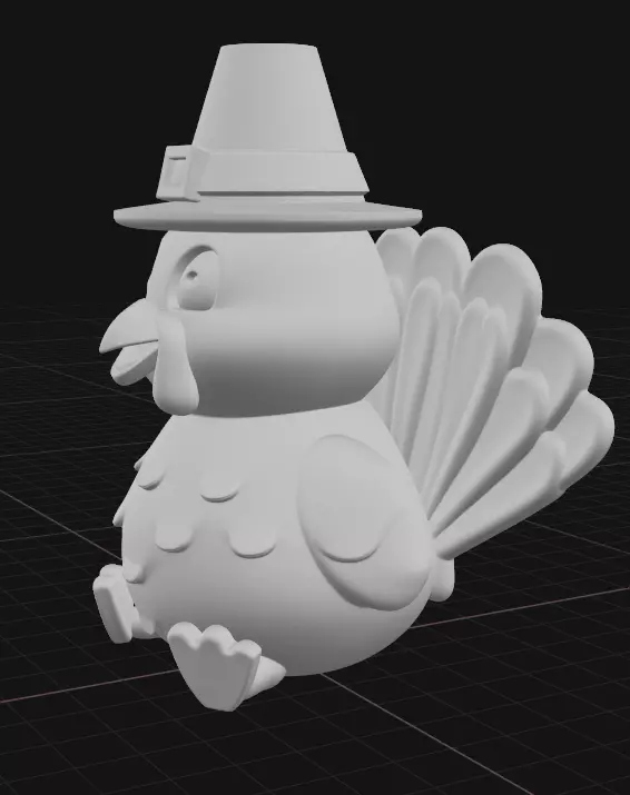 Thanksgiving Turkey 3D print model_2