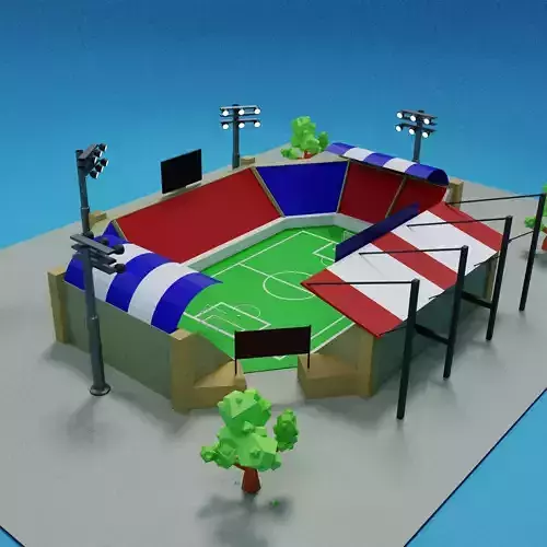 3d football stadium 3D model