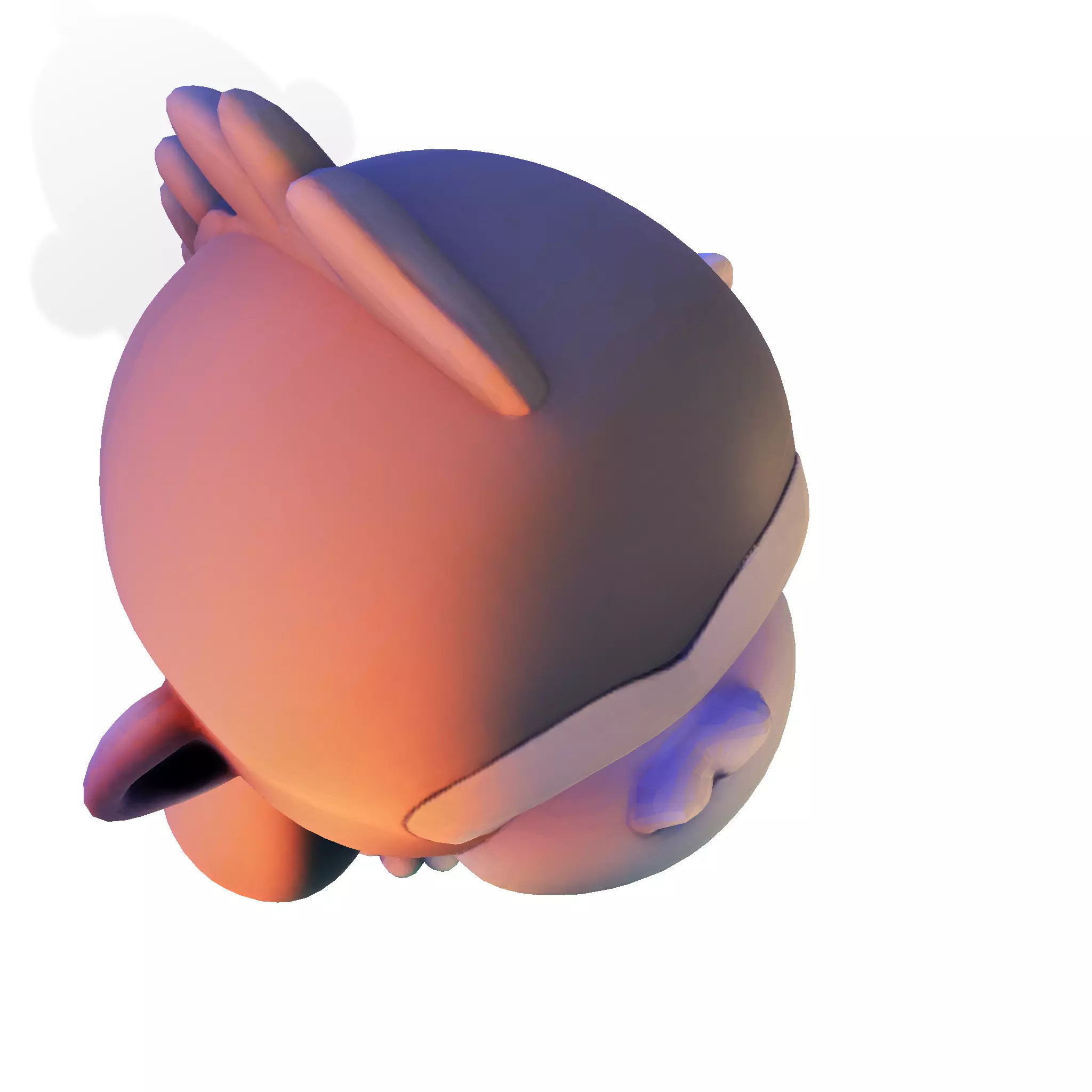 LowPoly Gorilla 3D print model_14