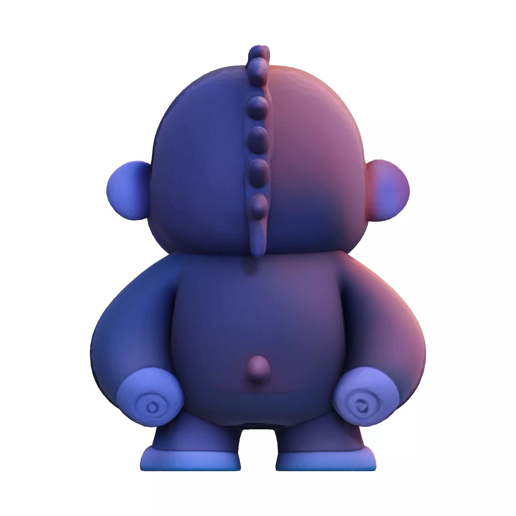 LowPoly Gorilla 3D print model_17