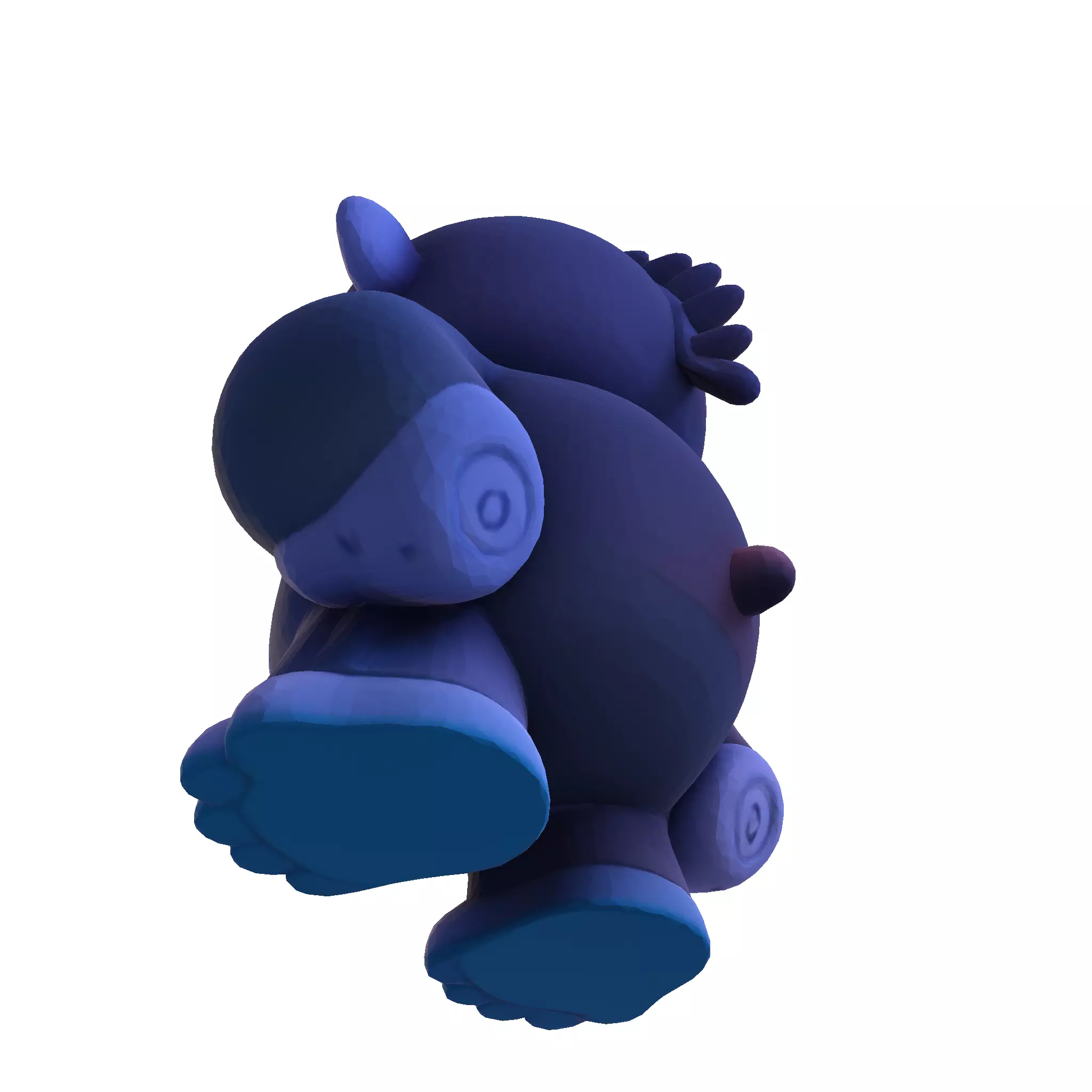 LowPoly Gorilla 3D print model_12