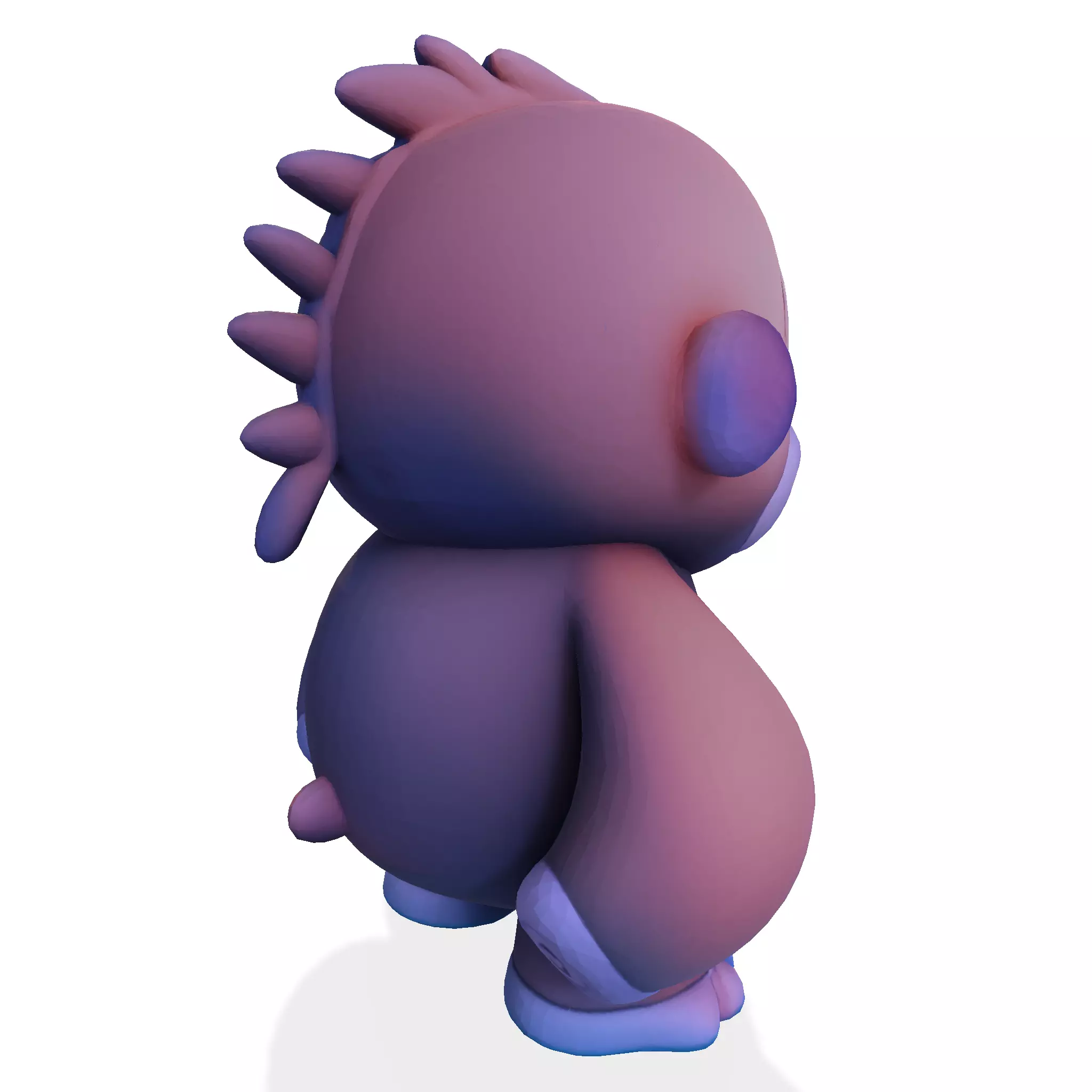 LowPoly Gorilla 3D print model_6