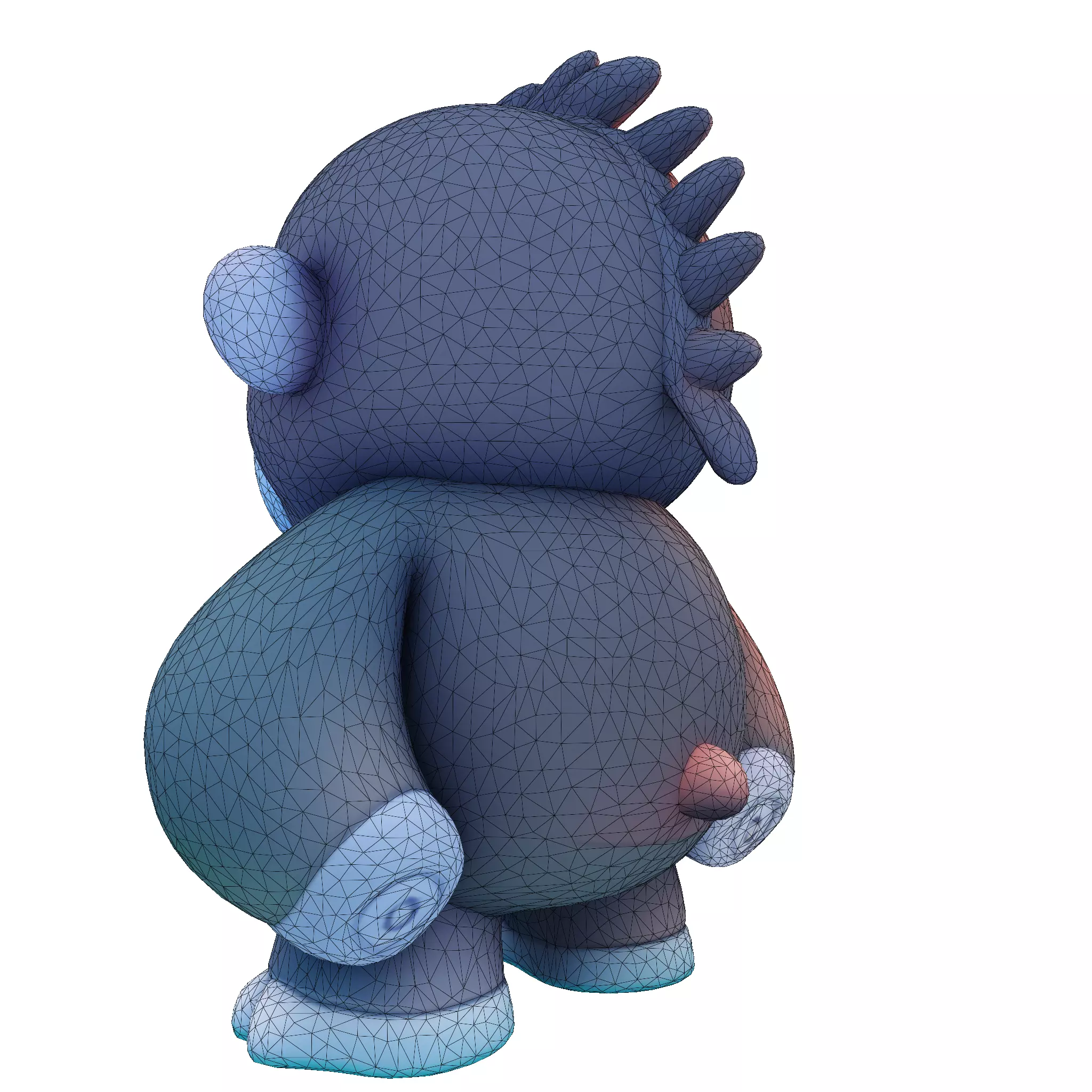 LowPoly Gorilla 3D print model_24