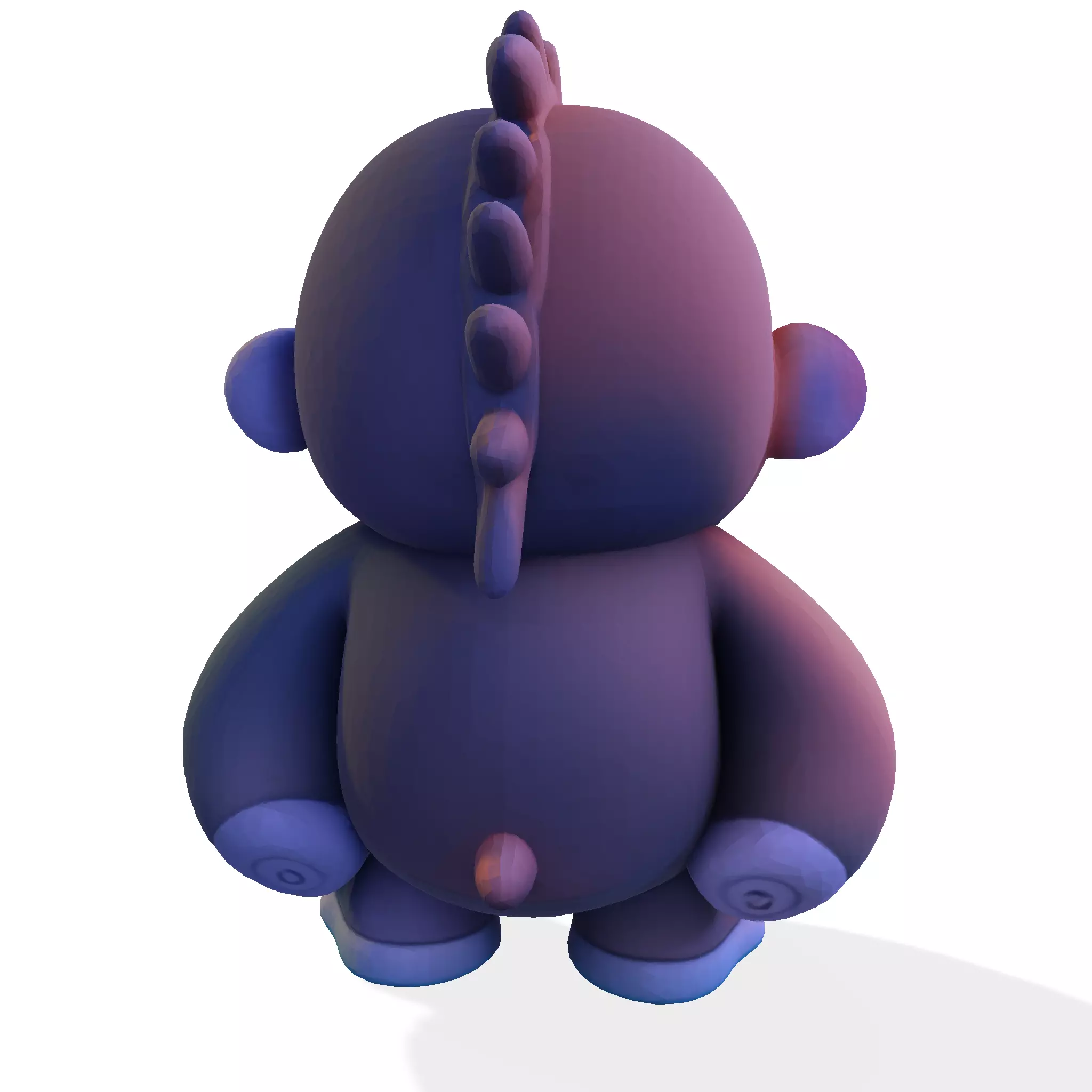 LowPoly Gorilla 3D print model_5