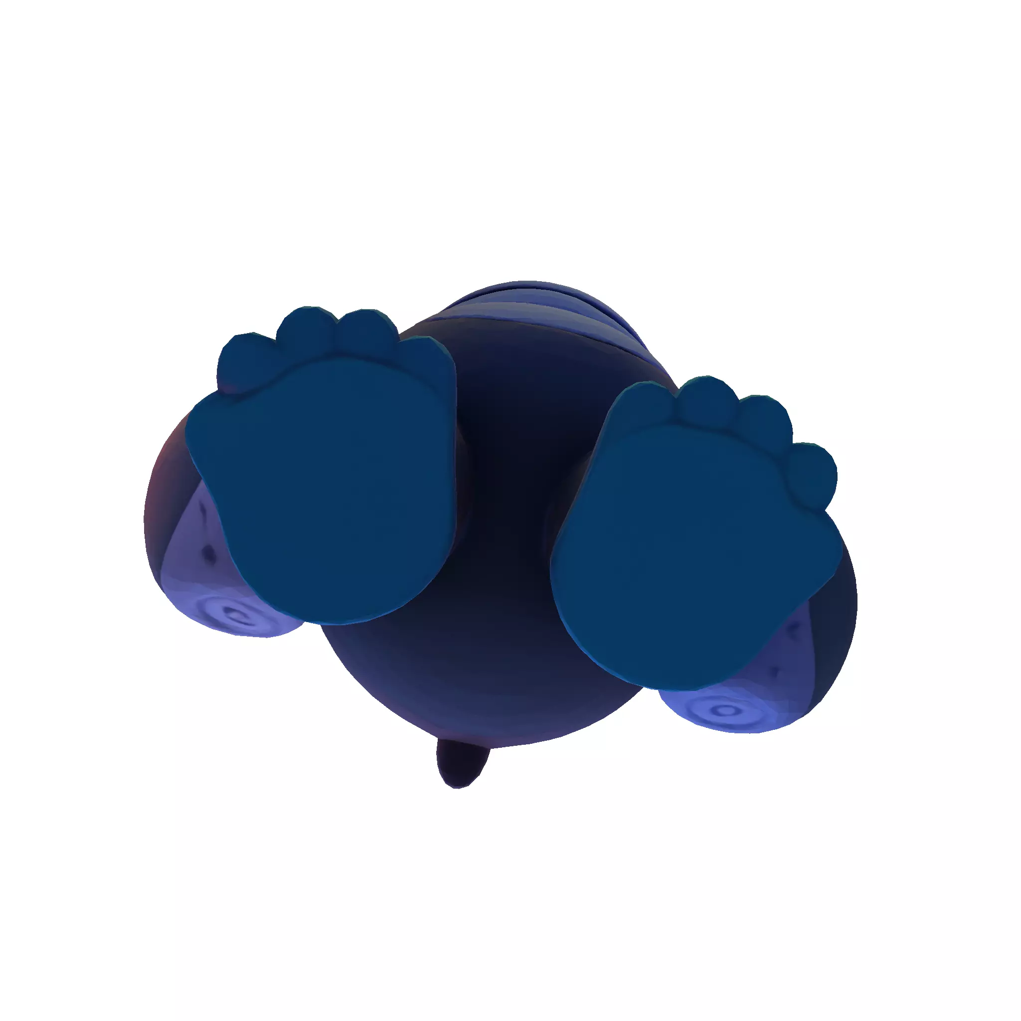 LowPoly Gorilla 3D print model_20