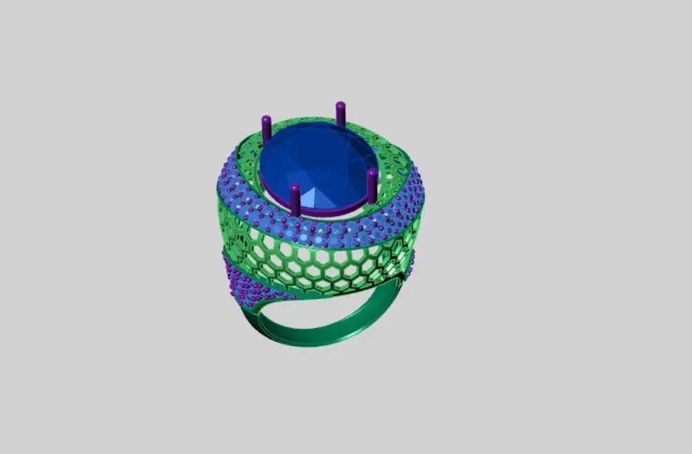 Rings 3D print model_2