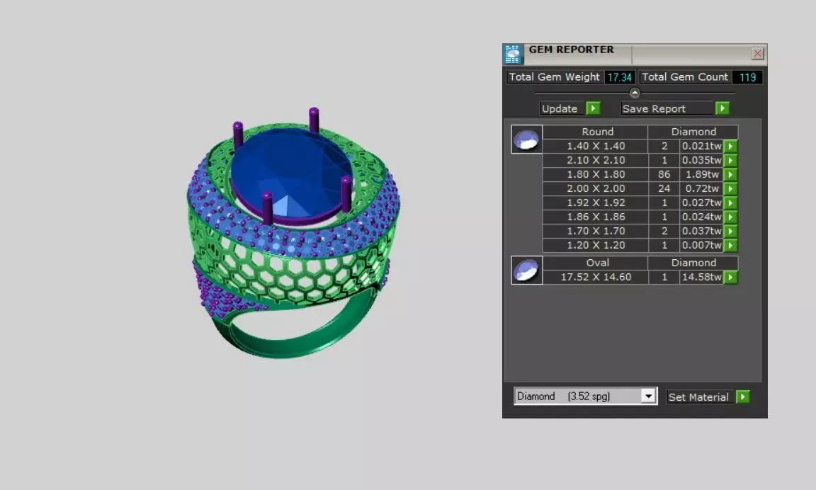 Rings 3D print model_3