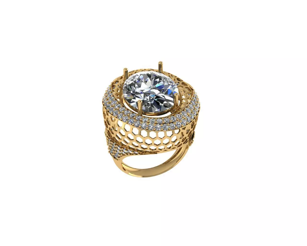 Rings 3D print model_0