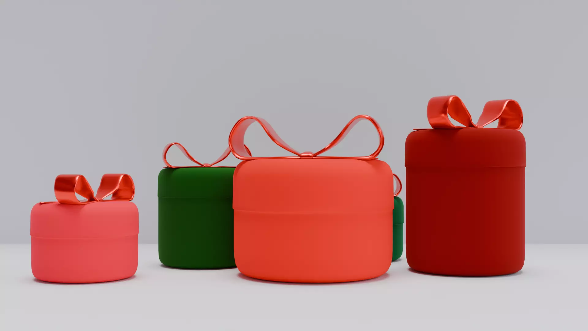 Christmas gifts Low-poly 3D model_6