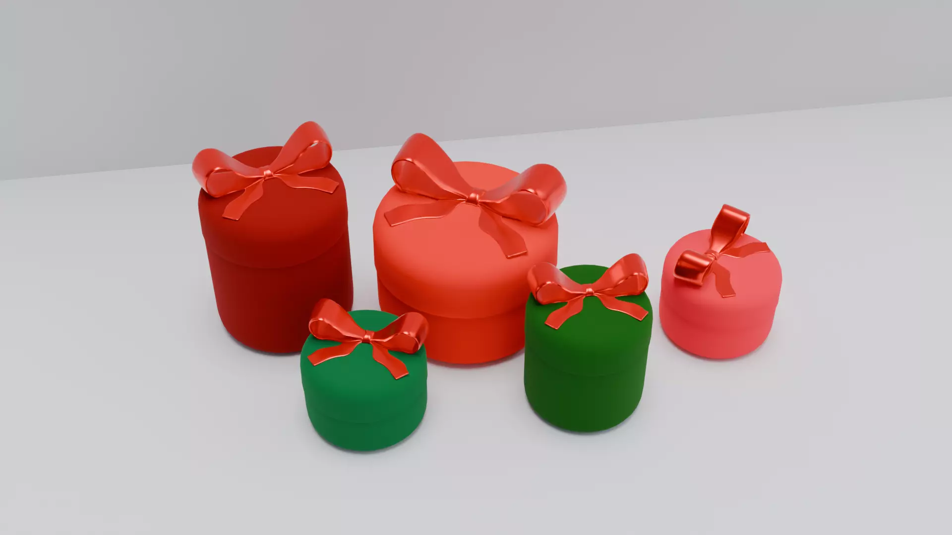 Christmas gifts Low-poly 3D model_2