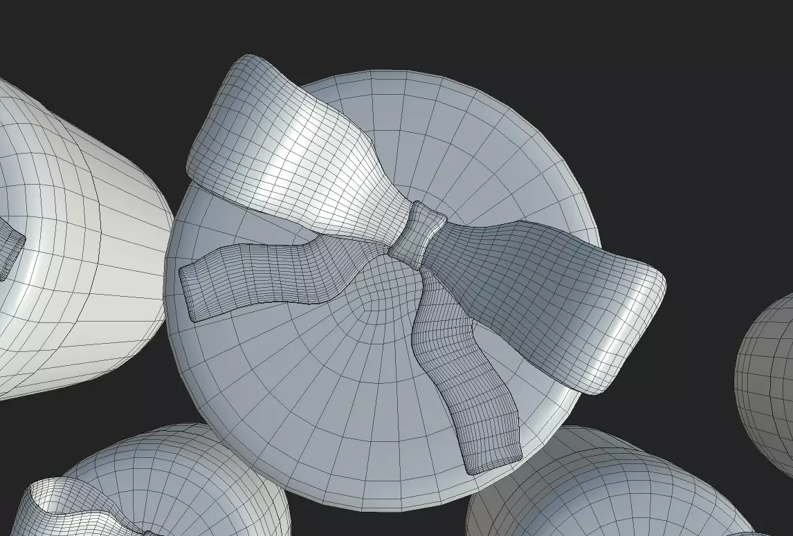 Christmas gifts Low-poly 3D model_13