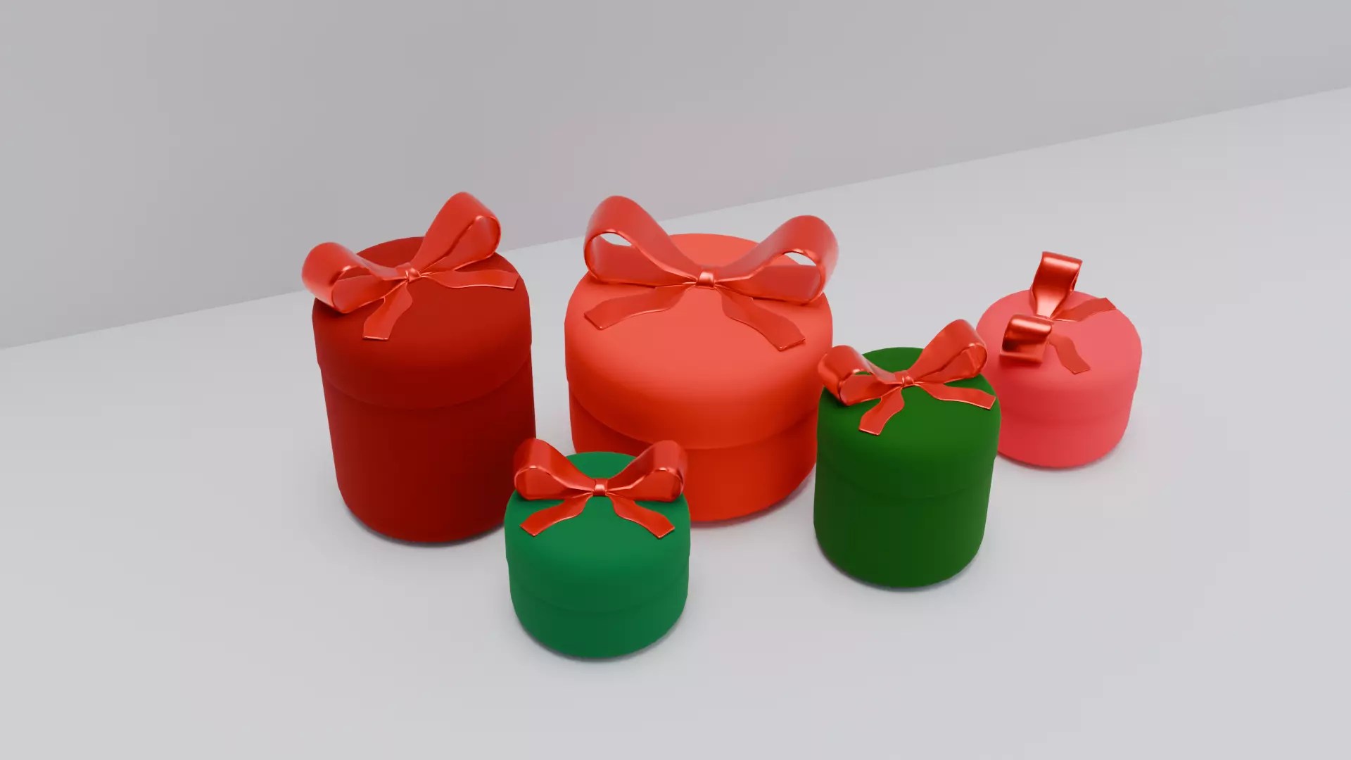 Christmas gifts Low-poly 3D model_0