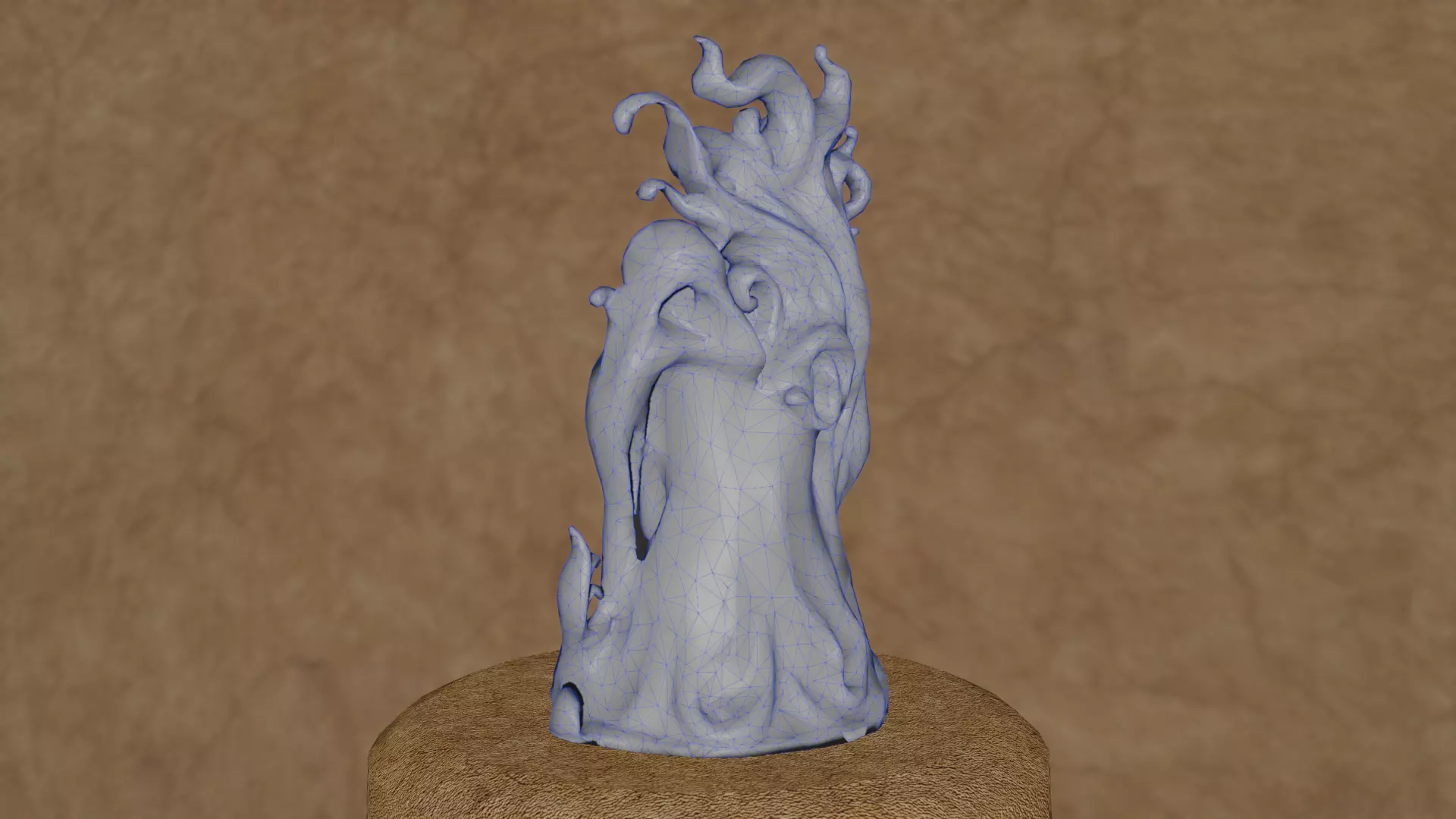 Ethereal Sorrow  3D Fantasy Woman Sculpture 3D print model_6