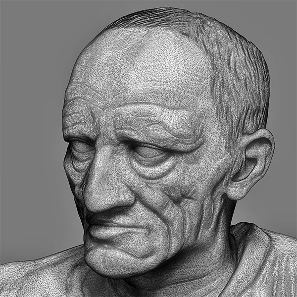 Printable bust of Marcus Porcius Cato the Censor 3D print model_7