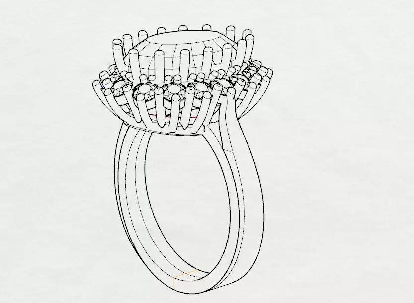 Rings 3D print model_4