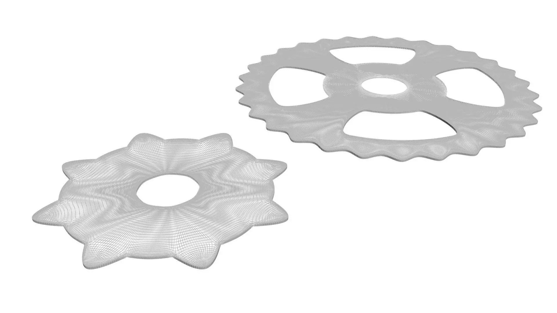 Benz Patent Motorwagen Chain Gears 3D model_20
