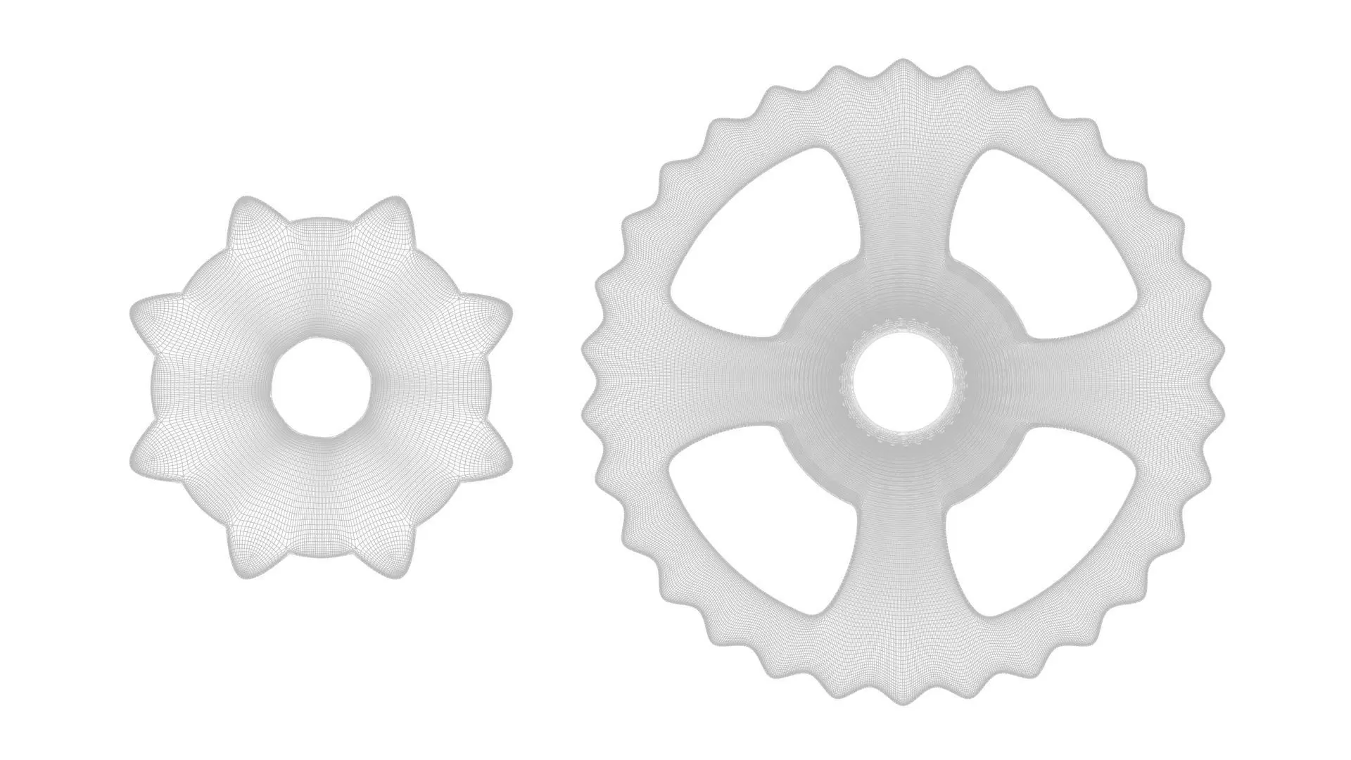 Benz Patent Motorwagen Chain Gears 3D model_21