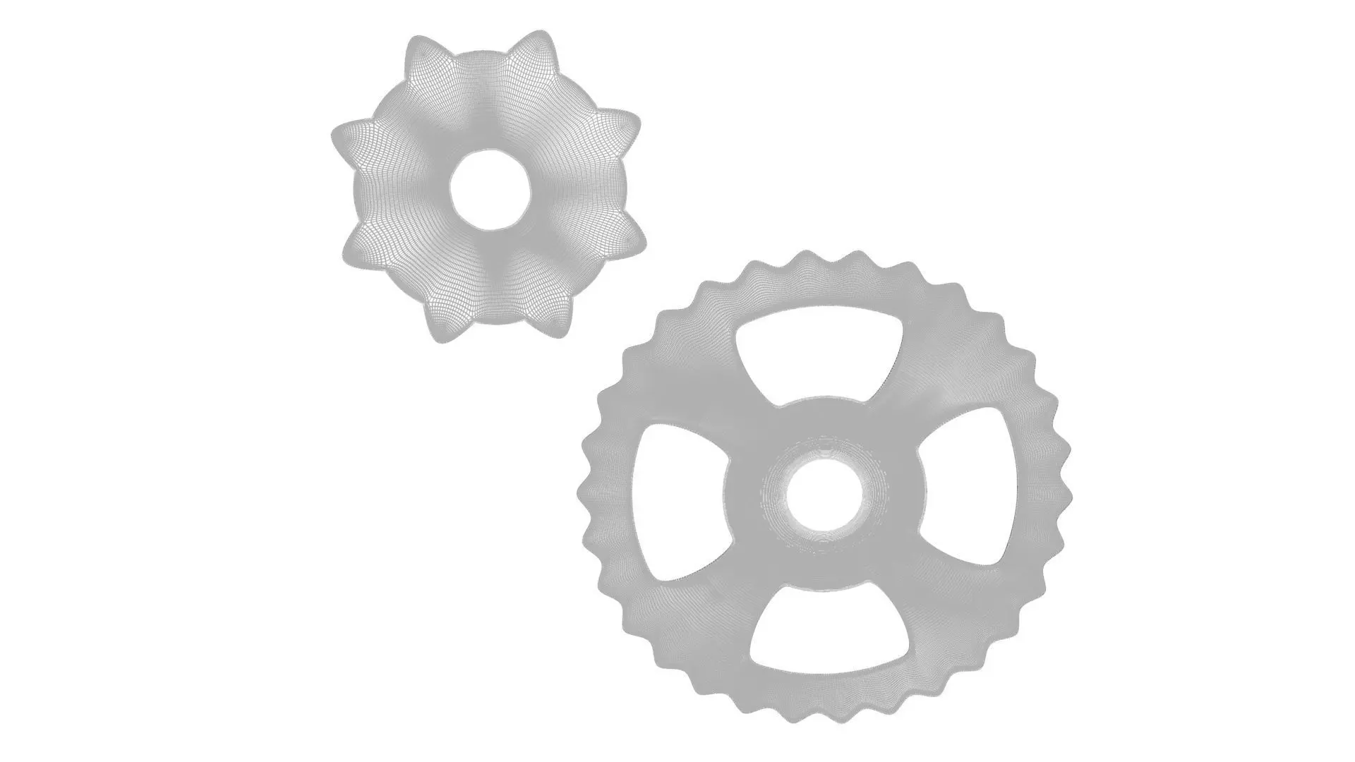 Benz Patent Motorwagen Chain Gears 3D model_19