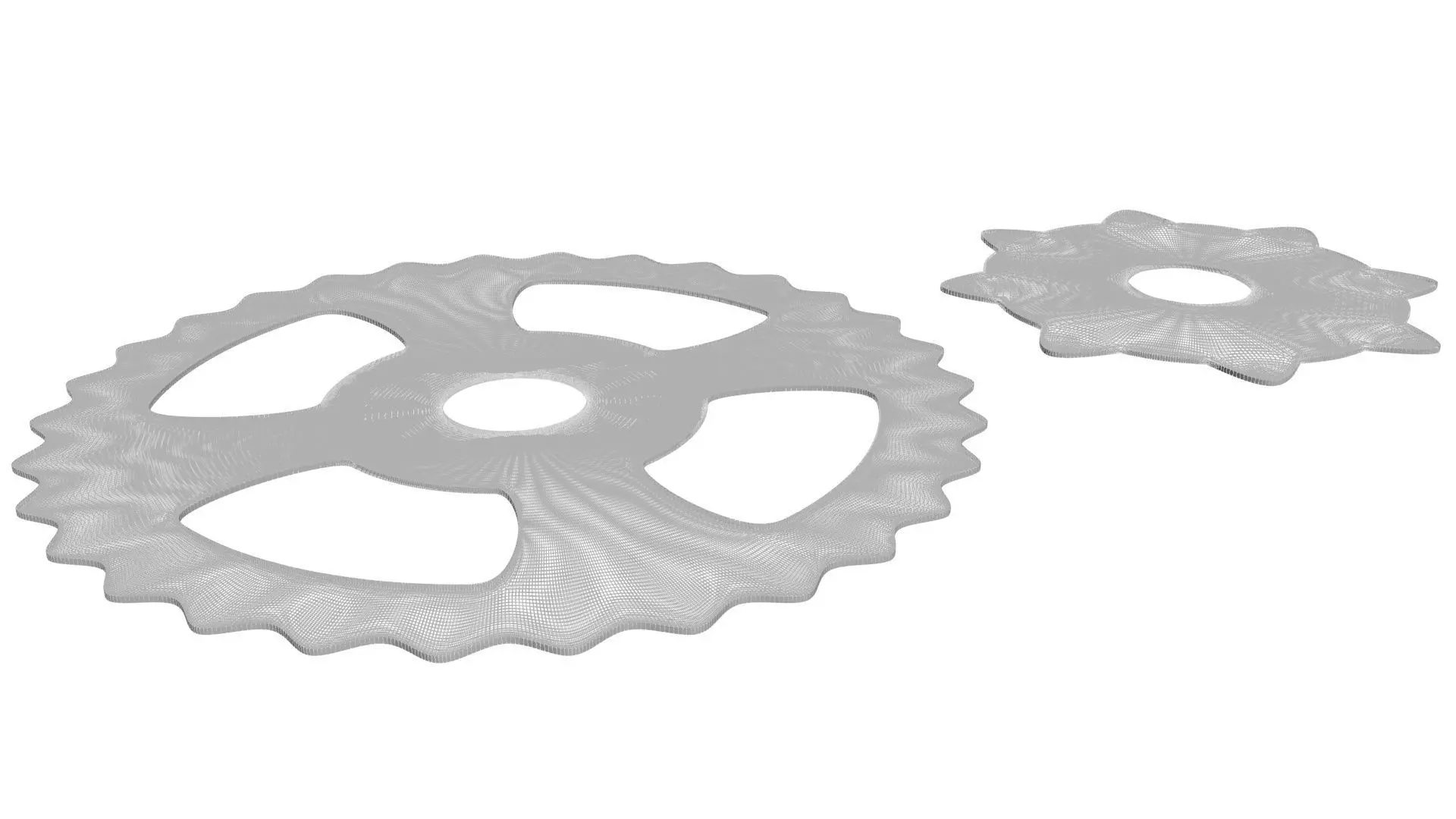 Benz Patent Motorwagen Chain Gears 3D model_17