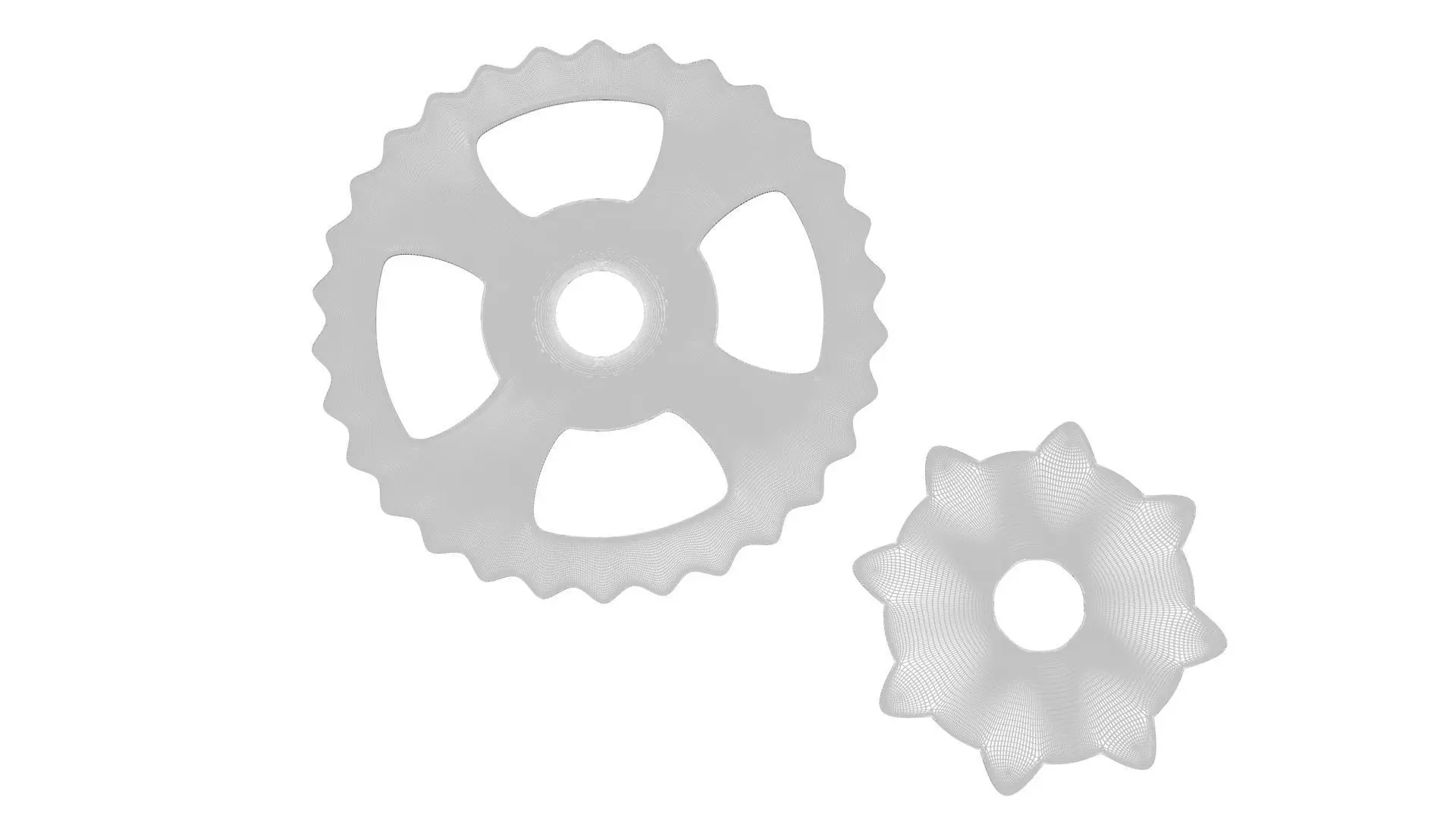 Benz Patent Motorwagen Chain Gears 3D model_18