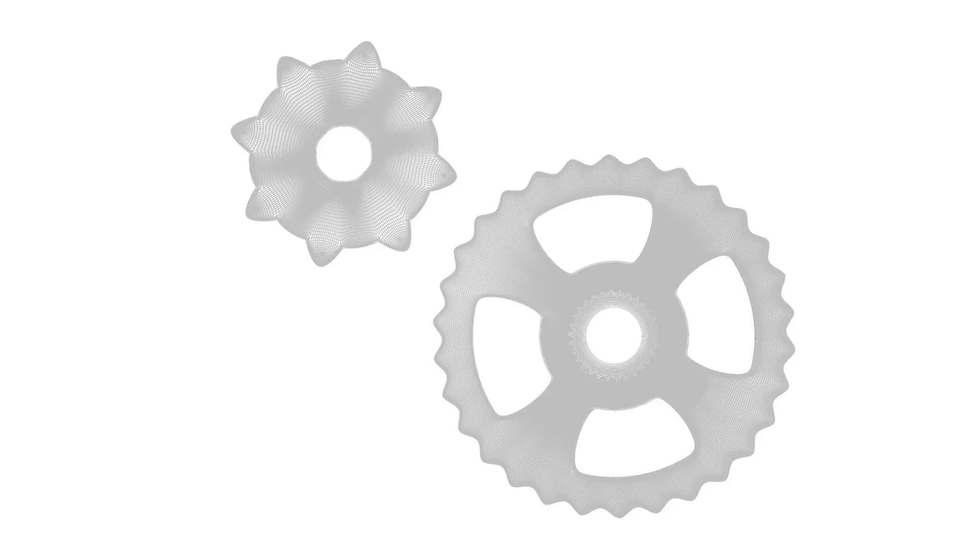 Benz Patent Motorwagen Chain Gears 3D model_16