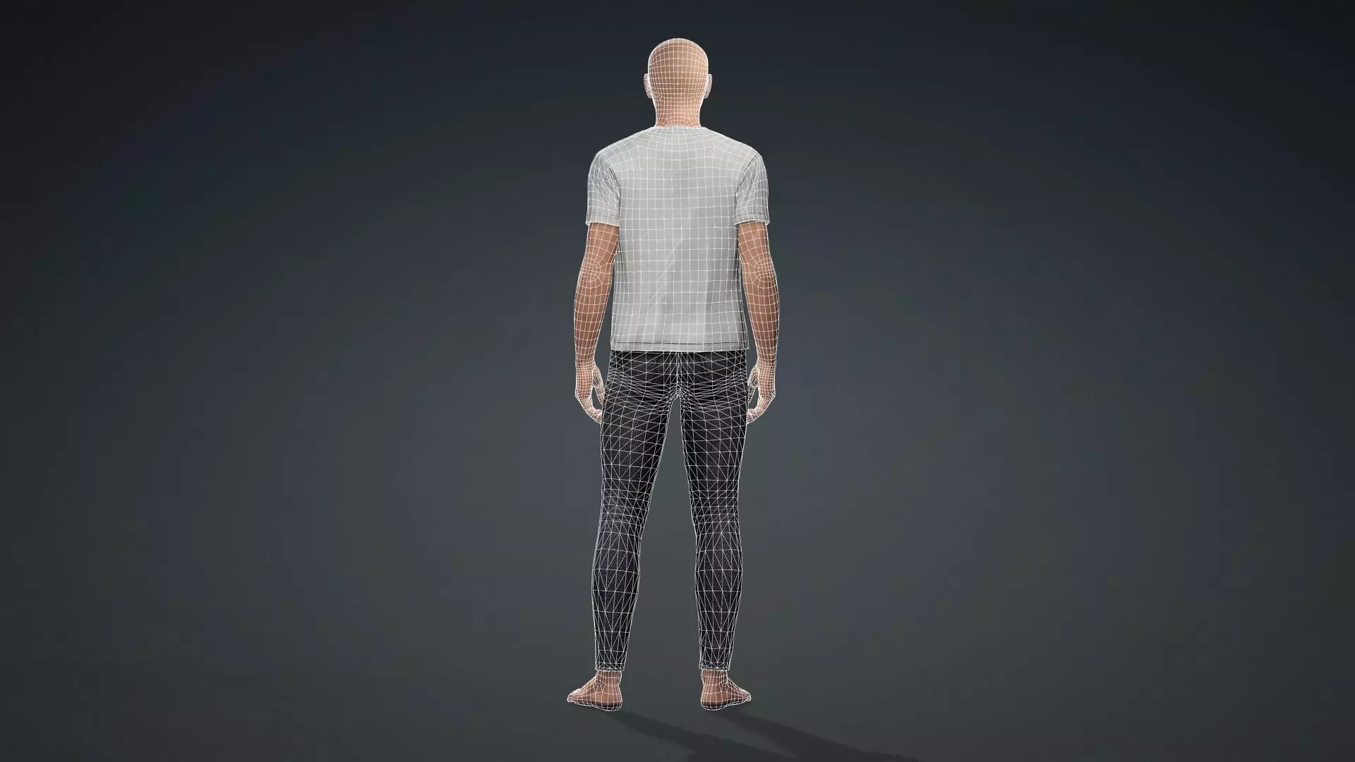 Realistic Bald Male 3D Character 3D model_15