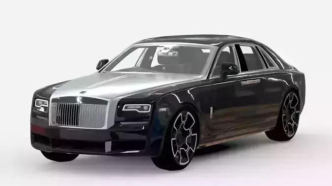 High Poly 3D-Car inspired by Rolls Royce Ghost