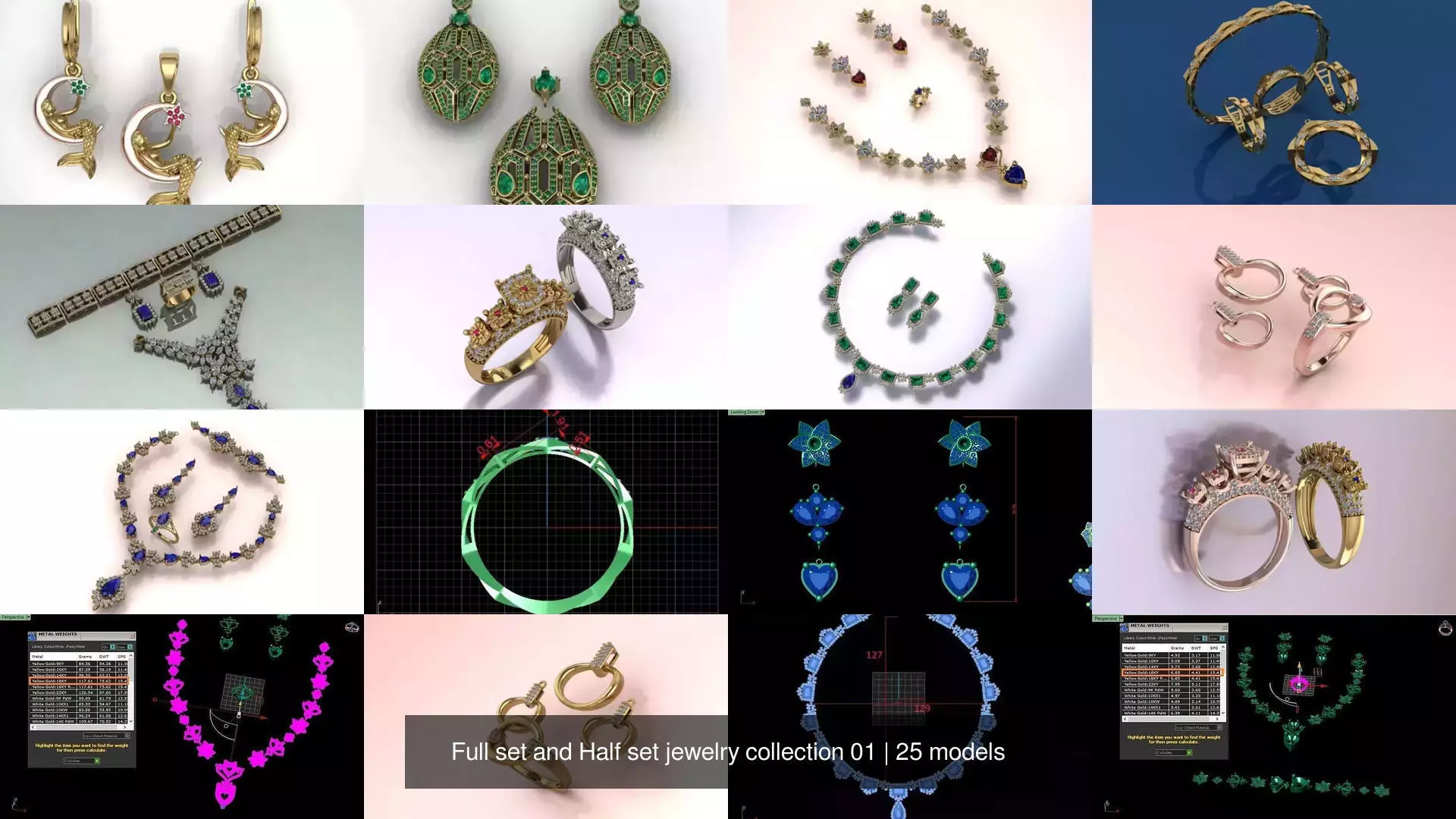 Full set and Half set jewelry collection - 25 sets _2