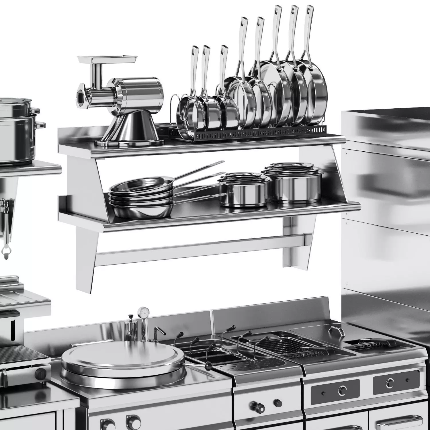 Set of equipment for cafes and restaurants 3D model_18