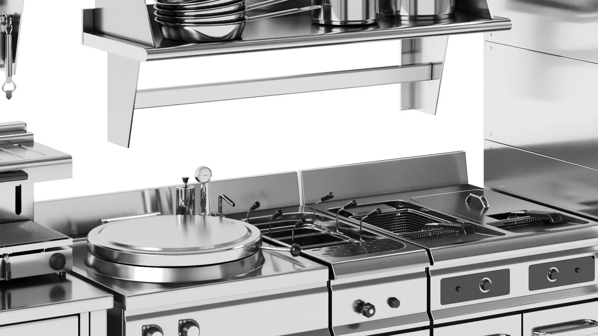 Set of equipment for cafes and restaurants 3D model_5