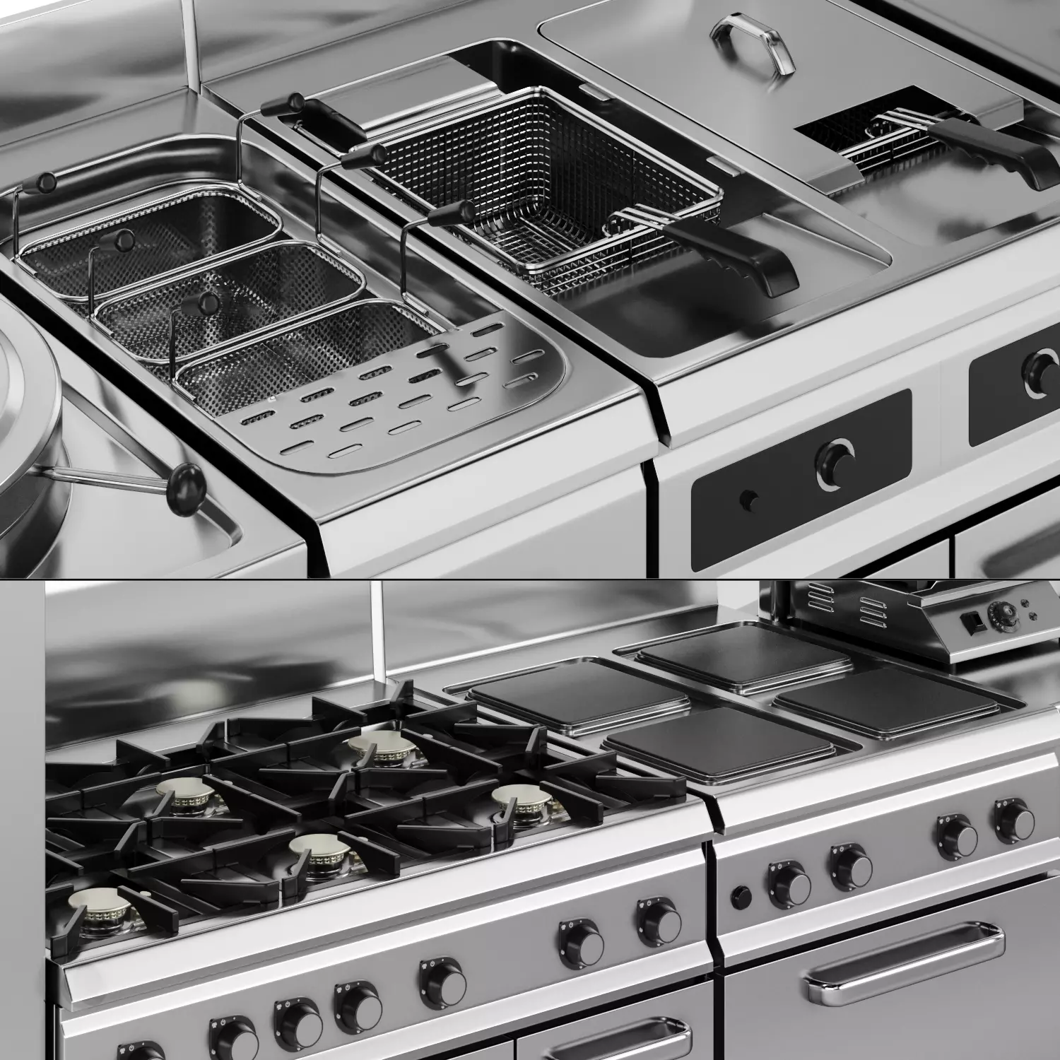 Set of equipment for cafes and restaurants 3D model_20