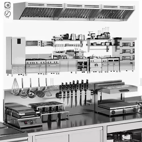 Set of equipment for cafes and restaurants
