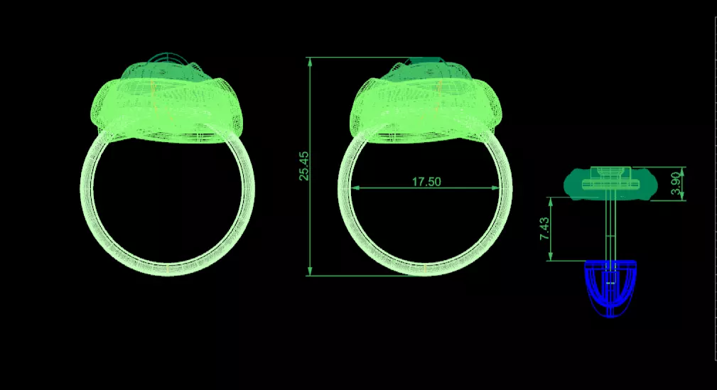 Designer jewelry set 3D print model_7