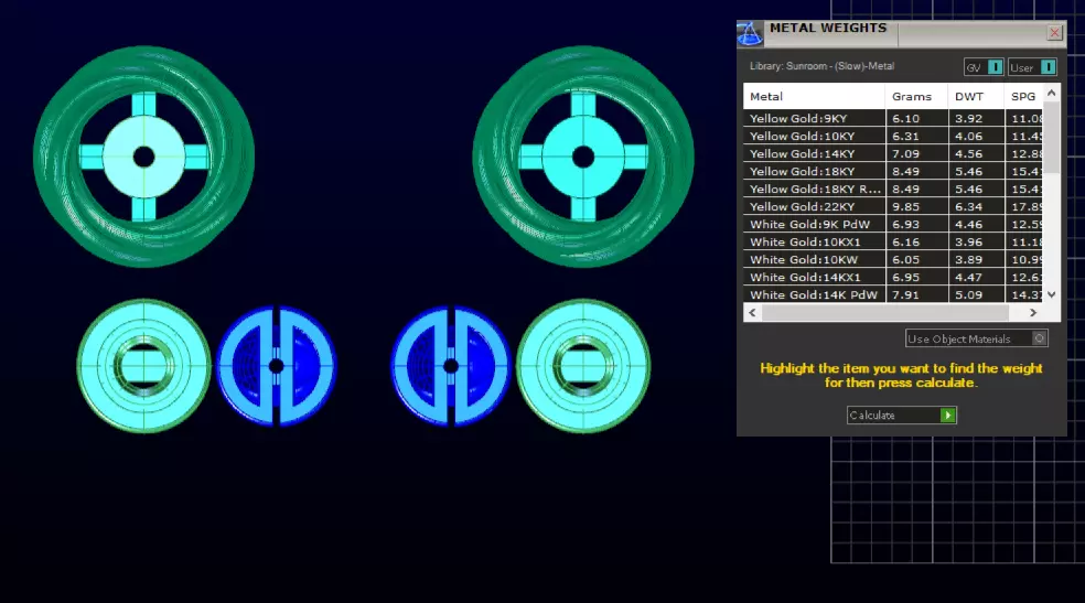 Designer jewelry set 3D print model_6