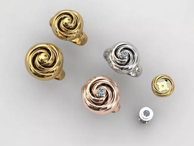 Designer jewelry set 3D print model_1