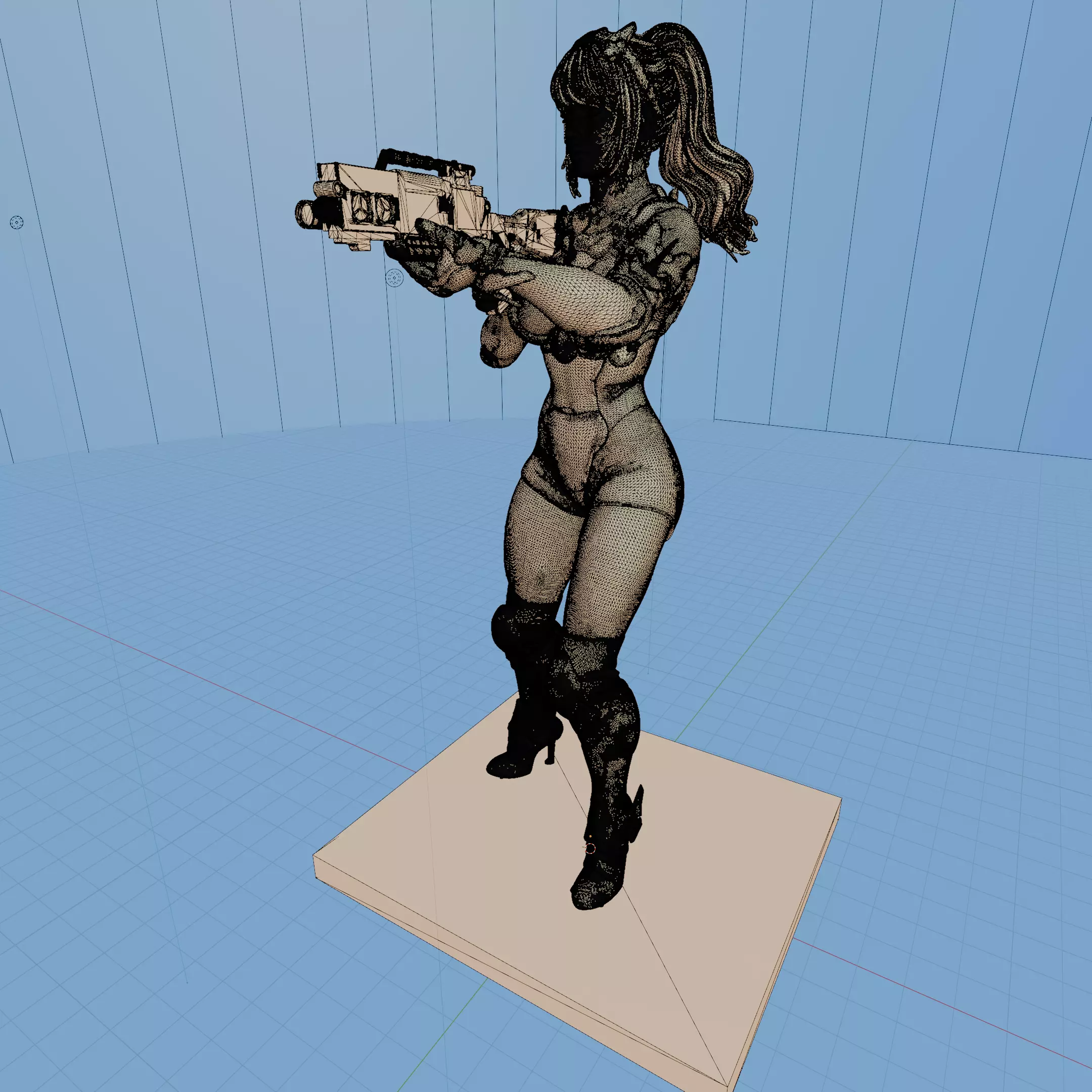 Ines Raya Future Warrior 3D print model_8