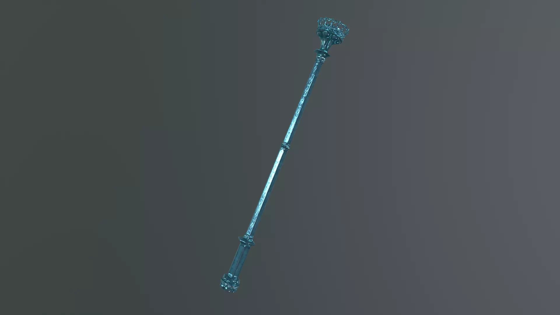 Ceremonial Staff 3D Model - Game Ready PBR Textures 3D model_2