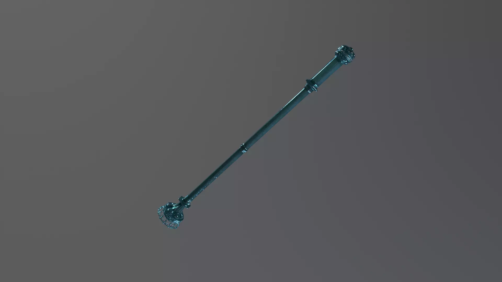 Ceremonial Staff 3D Model - Game Ready PBR Textures 3D model_1