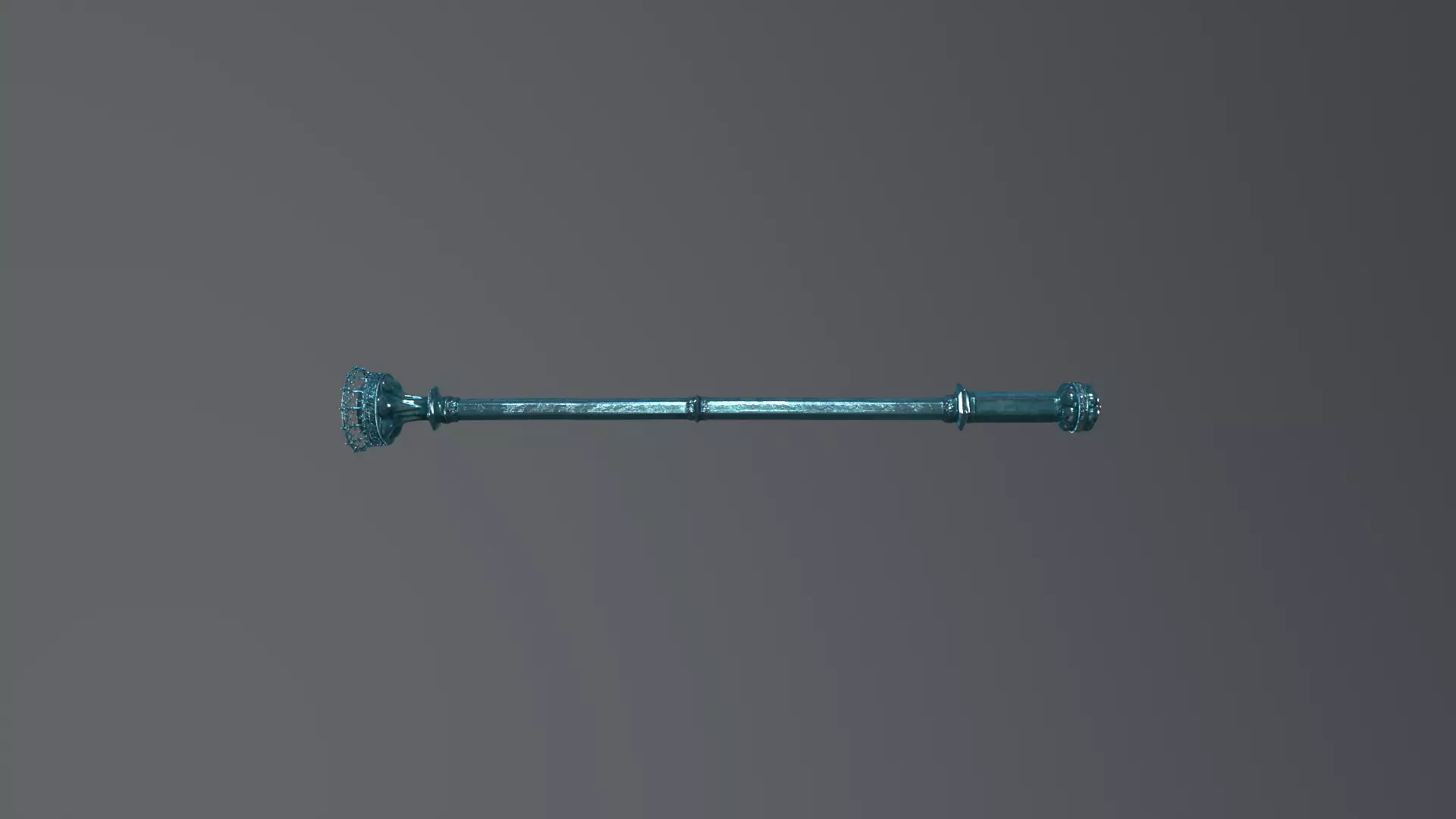 Ceremonial Staff 3D Model - Game Ready PBR Textures 3D model_0