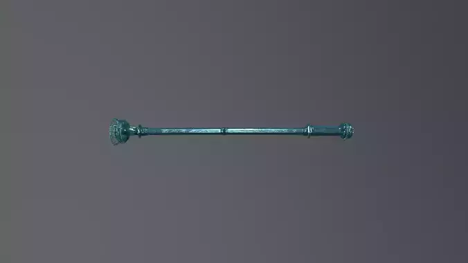 Ceremonial Staff 3D Model - Game Ready PBR Textures