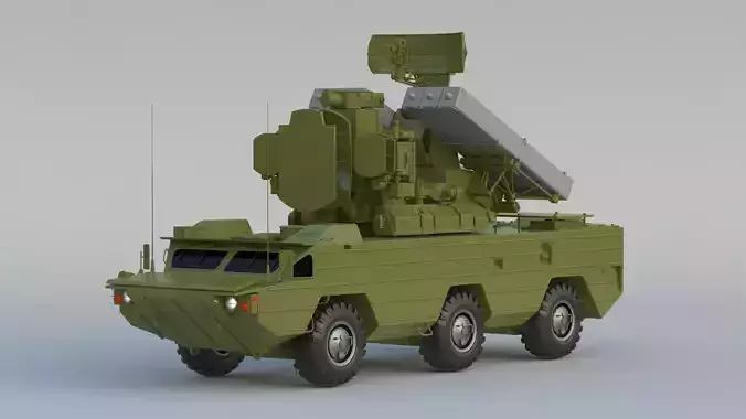 9K33 Osa SA 8 Free 3D model 9K33 Osa SA 8 Free 3D model