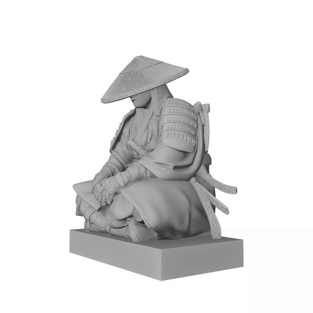 Samurai 3D print model_3