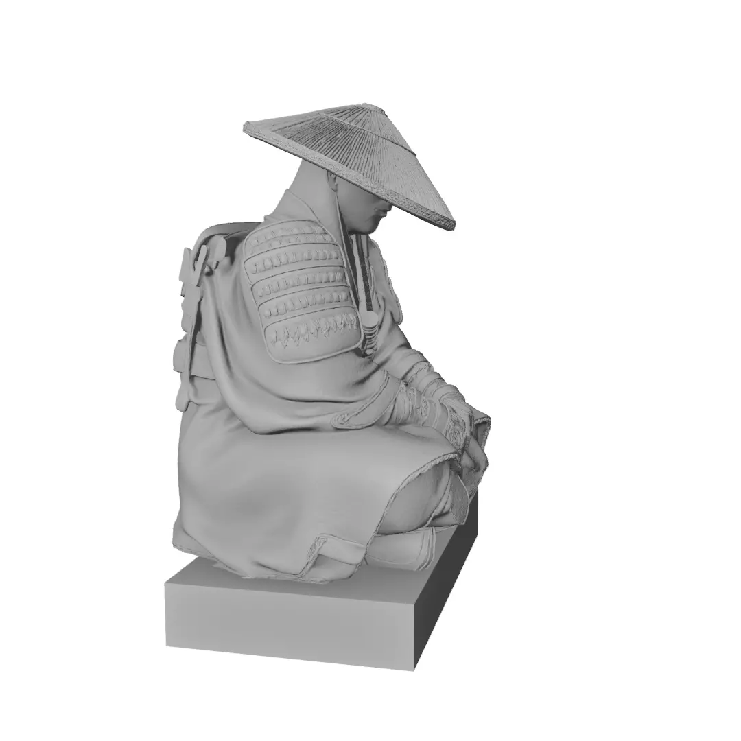 Samurai 3D print model_1