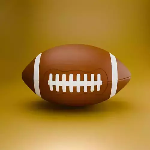 American Football 3D Model