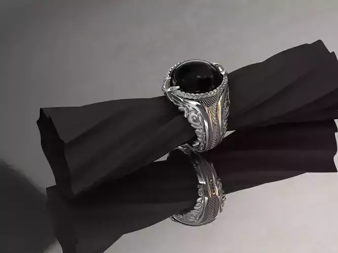 Onix Tasli Erkek Yuzugu