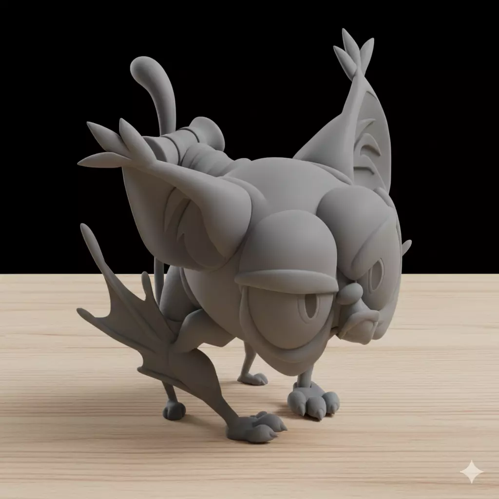 Mortielago alabastrado Dofus and Wakfu STL 3D print model